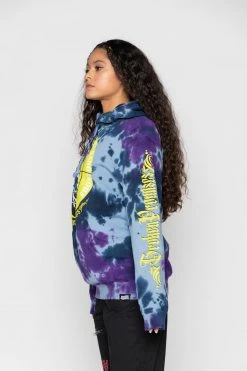 BROKEN PROMISES Stay Away Tie Dye Hoodie