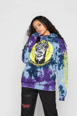 BROKEN PROMISES Stay Away Tie Dye Hoodie