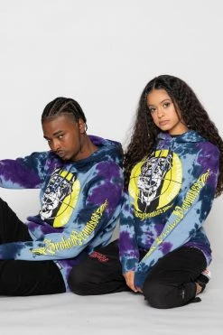 BROKEN PROMISES Stay Away Tie Dye Hoodie