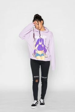 CASH Broken Anime Hoodie Hoodies