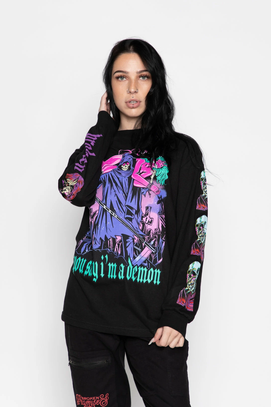 BROKEN PROMISES Takes One To Know One L/S Black Shirts 4 BROKEN PROMISES Takes One To Know One L/S Black Shirts