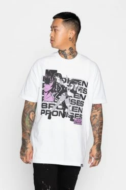 BROKEN PROMISES Shirts Respawn SST White