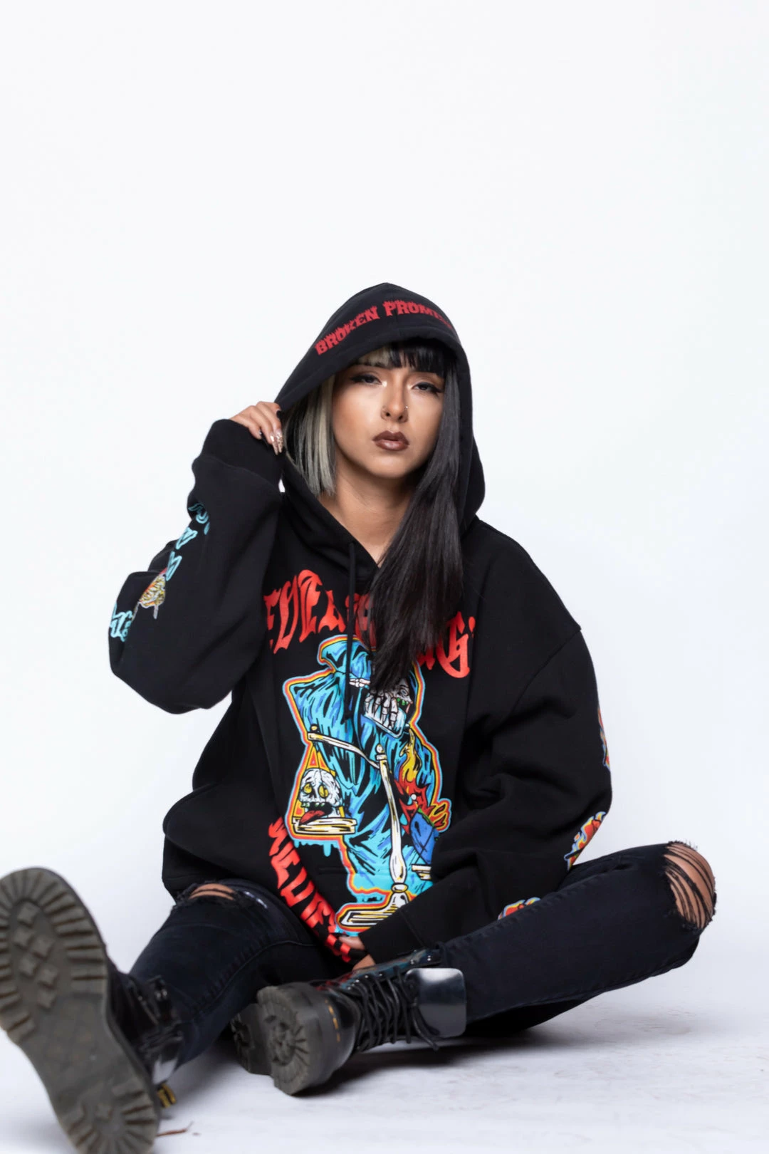 BROKEN PROMISES Never Forgive Hoodie Black 15 BROKEN PROMISES Never Forgive Hoodie Black