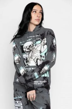CASH One Way Ticket Tie Dye Hoodie