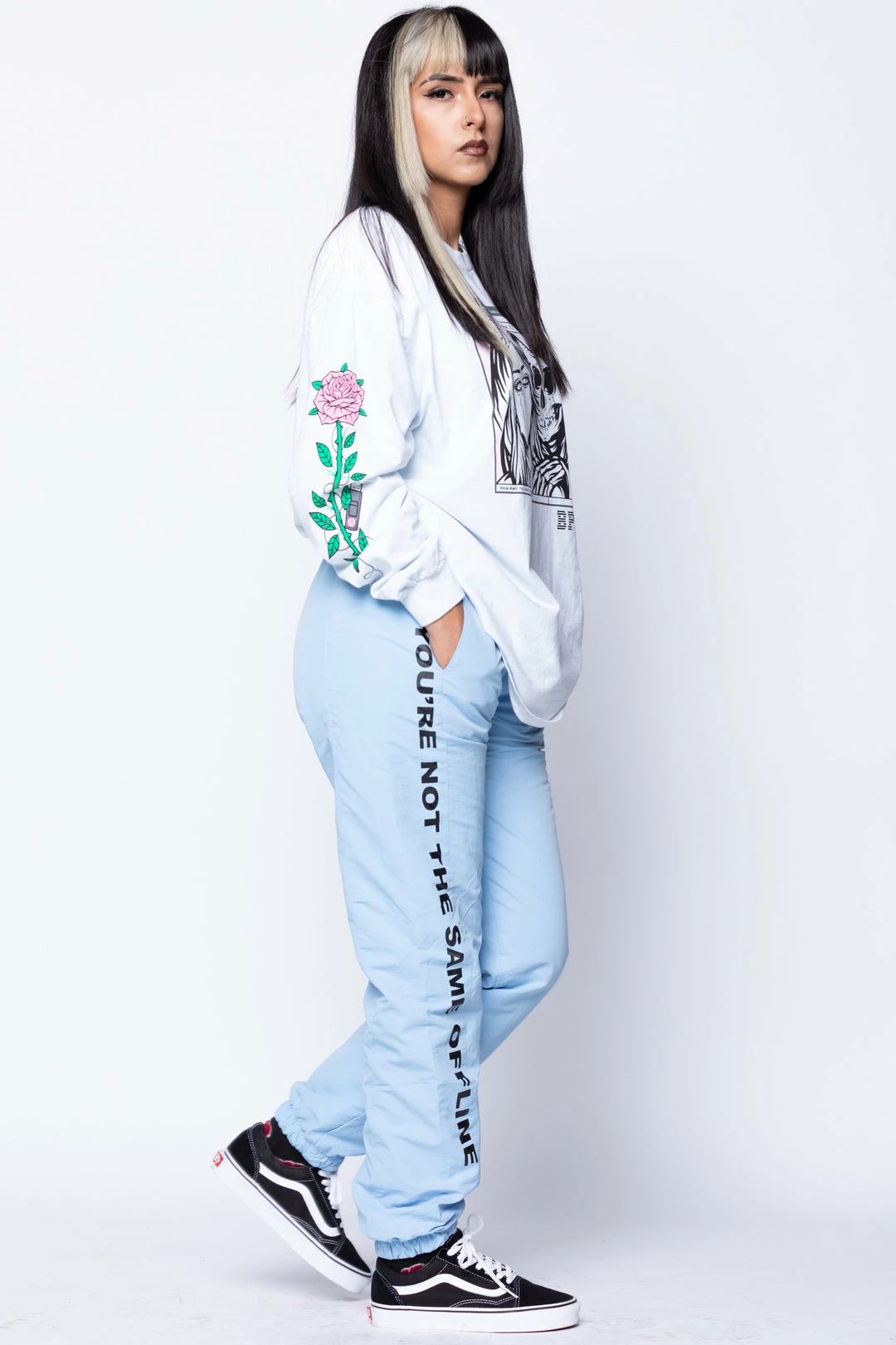 BROKEN PROMISES Social Media Drama Blue Jogger Bottoms 8 BROKEN PROMISES Social Media Drama Blue Jogger Bottoms