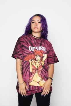 BROKEN PROMISES Shirts Desire Anime Tie Dye Tee 16 BROKEN PROMISES Shirts Desire Anime Tie Dye Tee