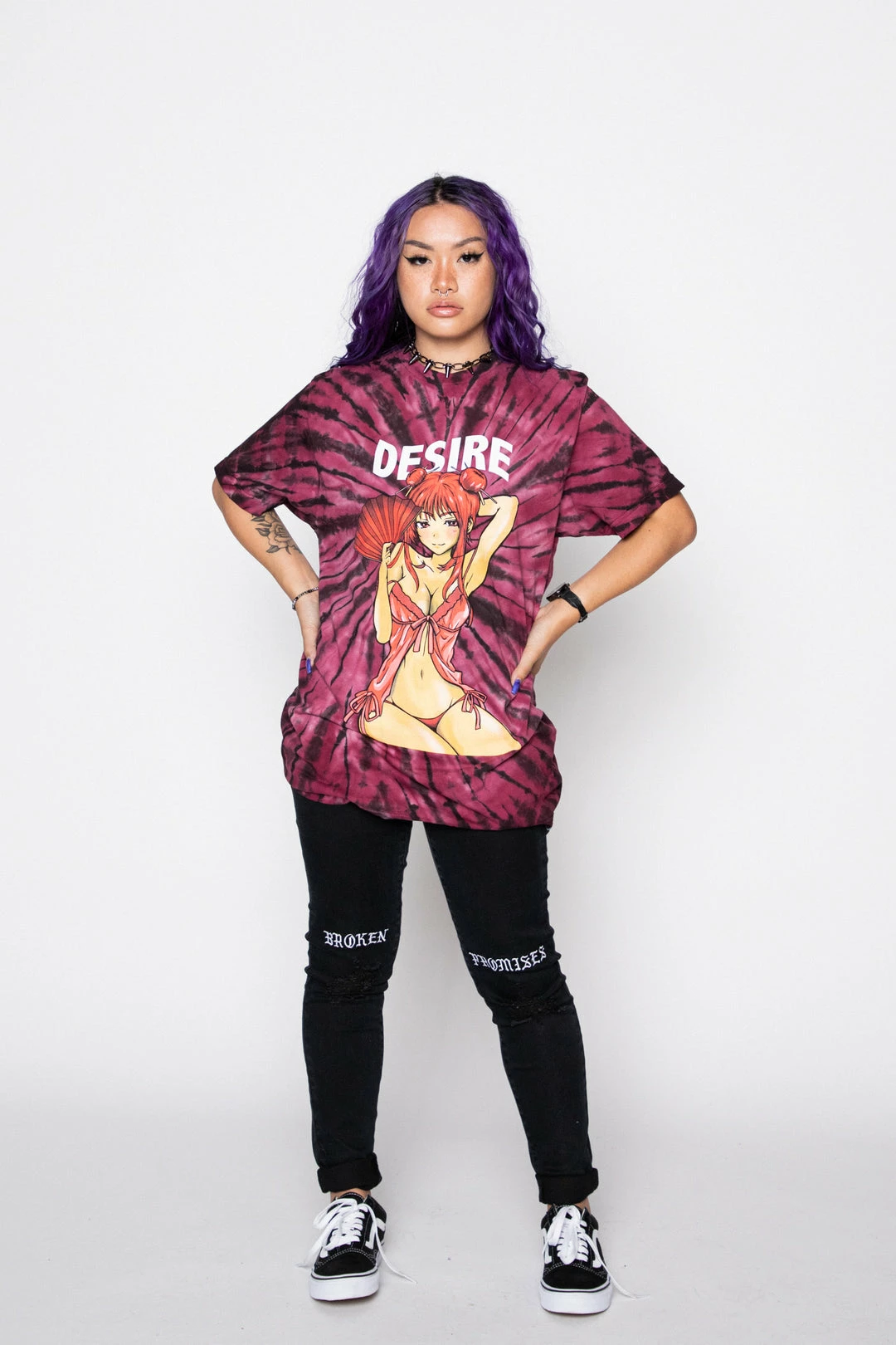 BROKEN PROMISES Shirts Desire Anime Tie Dye Tee 10 BROKEN PROMISES Shirts Desire Anime Tie Dye Tee
