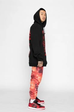 BROKEN PROMISES Bottoms BP Galactic Graveyard Pants Orange