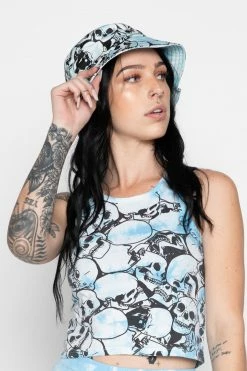 BROKEN PROMISES Catacombs Bucket Hat Lt Blue