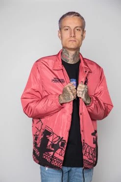 CASH Outerwear Guardian Quilted Jacket Rose