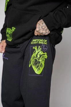 BROKEN PROMISES Bottoms Delirious Sweatpants Black