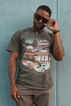 BROKEN PROMISES BP X Hot Wheels Look Both Ways Washed SST Blk