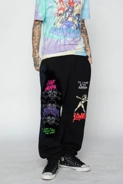 BROKEN PROMISES Love Me More Sweatpants Black 12 BROKEN PROMISES Love Me More Sweatpants Black