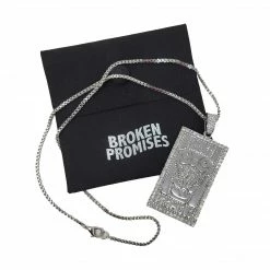 BROKEN PROMISES Jewelry Money Logo Pendant Necklace
