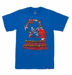 BROKEN PROMISES Ripper Tee Royal Blue - BP X Hot Stuff