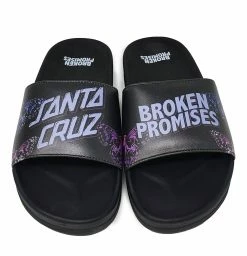 BROKEN PROMISES BP X SC Flutter Slides Black Accessories