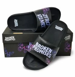 BROKEN PROMISES BP X SC Flutter Slides Black Accessories
