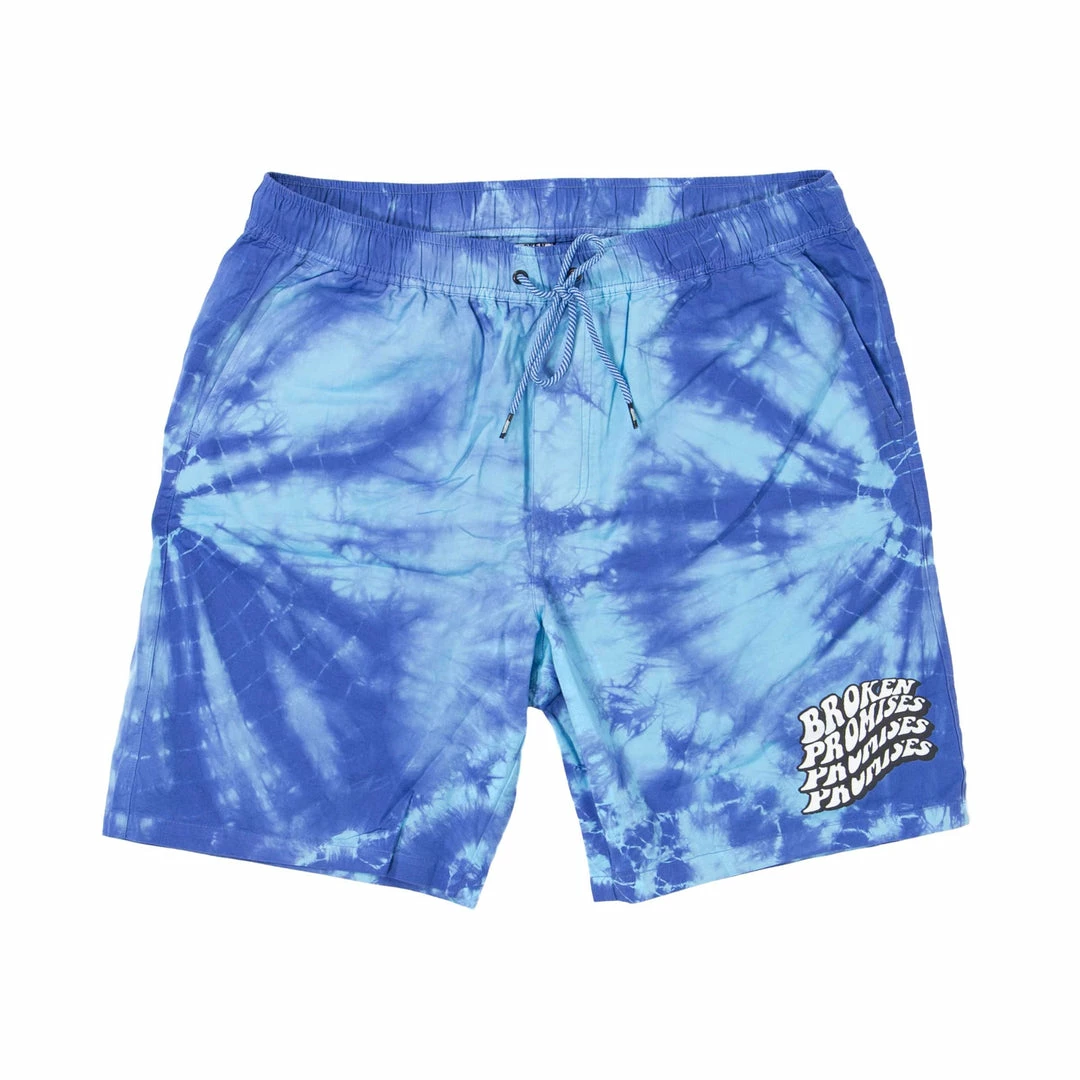 BROKEN PROMISES Bottoms Suspects Tie Dye Short Blue 4 BROKEN PROMISES Bottoms Suspects Tie Dye Short Blue