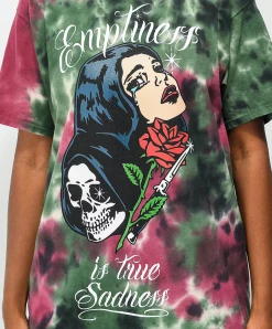 BROKEN PROMISES Shirts True Sadness Green Tie Dye Tee