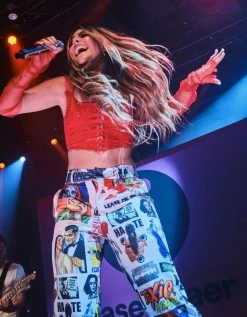 BROKEN PROMISES Commotion Print Skate Pant White Bottoms