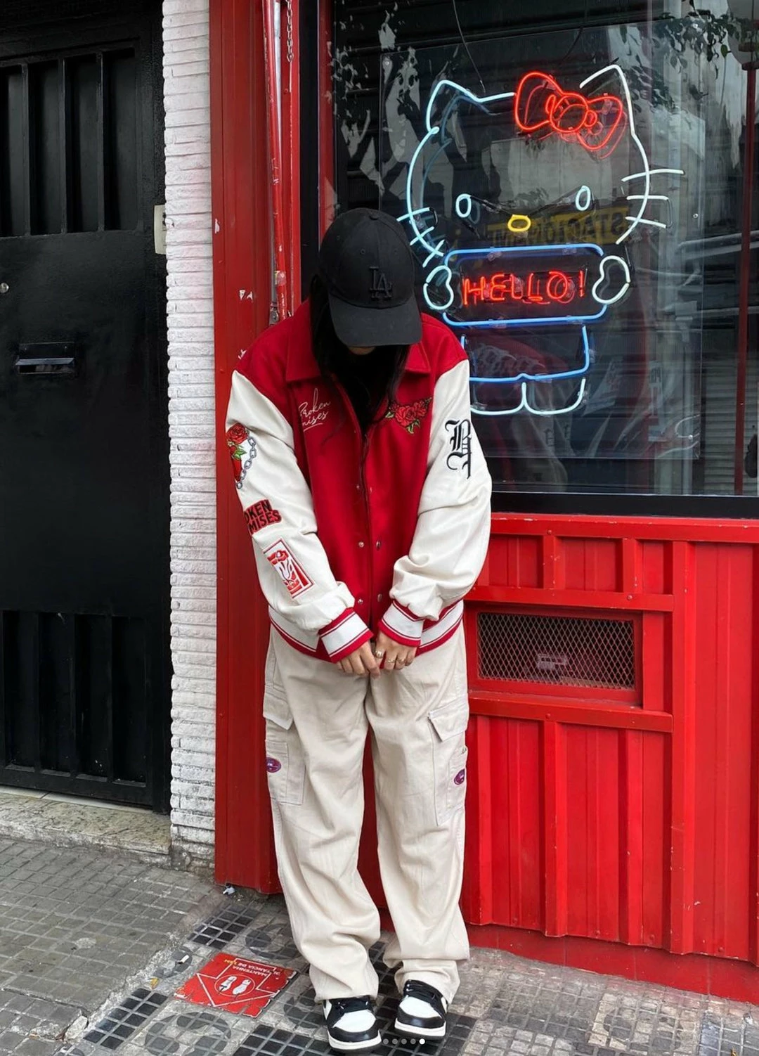 BROKEN PROMISES Graveyard Varsity Jacket Red Outerwear 4 BROKEN PROMISES Graveyard Varsity Jacket Red Outerwear