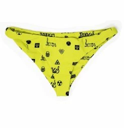 BROKEN PROMISES Toxic Relationship Bikini Bottom Neon Green