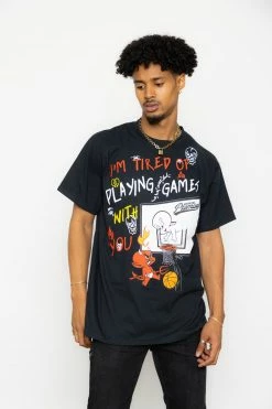 BROKEN PROMISES BP X Casper Playing Games Tee Black