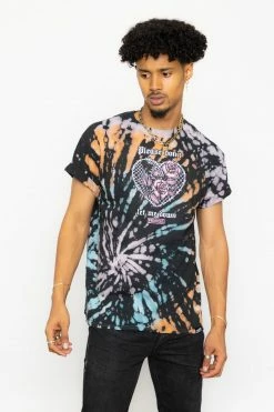 BROKEN PROMISES Shirts Let Me Down Rainbow Bleach Dye SSt