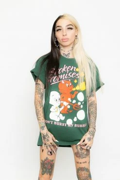BROKEN PROMISES BP X Casper Burst My Bubble Tee Forest 17 BROKEN PROMISES BP X Casper Burst My Bubble Tee Forest