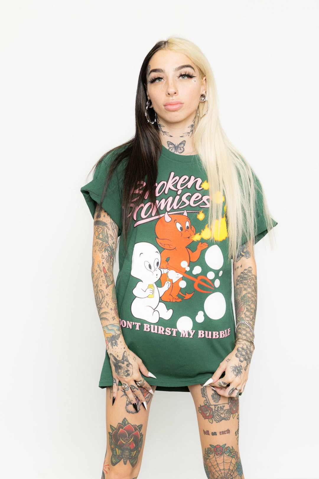 BROKEN PROMISES BP X Casper Burst My Bubble Tee Forest 10 BROKEN PROMISES BP X Casper Burst My Bubble Tee Forest