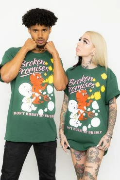 BROKEN PROMISES BP X Casper Burst My Bubble Tee Forest