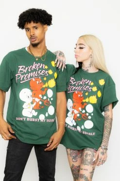 BROKEN PROMISES BP X Casper Burst My Bubble Tee Forest