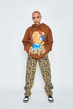 CASH Hoodies Play Fight Hoodie Caramel