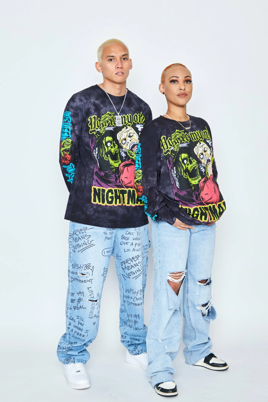 CASH Only Nightmare L/S Crystal Wash Black Shirts 4 CASH Only Nightmare L/S Crystal Wash Black Shirts