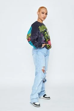 CASH Only Nightmare L/S Crystal Wash Black Shirts 15 CASH Only Nightmare L/S Crystal Wash Black Shirts