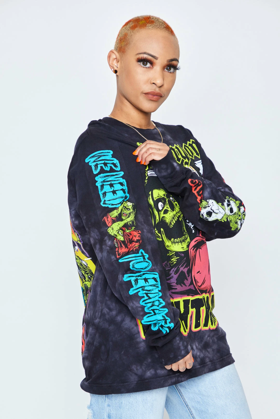 CASH Only Nightmare L/S Crystal Wash Black Shirts 7 CASH Only Nightmare L/S Crystal Wash Black Shirts