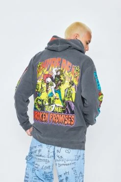 CASH Only Nightmare Hoodie Pigment Dye Charcoal