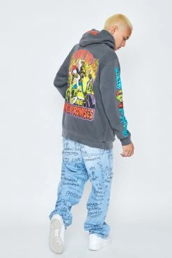 CASH Only Nightmare Hoodie Pigment Dye Charcoal