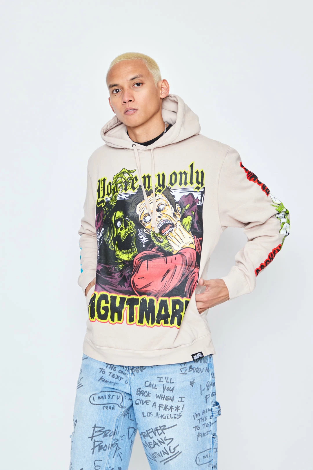 CASH Hoodies Only Nightmare Hoodie Sand 6 CASH Hoodies Only Nightmare Hoodie Sand