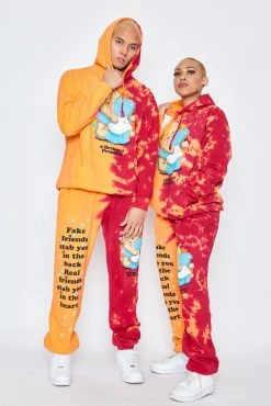 CASH Fake Friends Split Dye Hoodie Hoodies