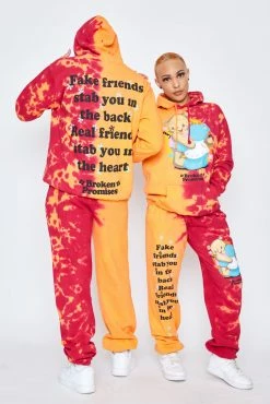 CASH Fake Friends Split Dye Hoodie Hoodies