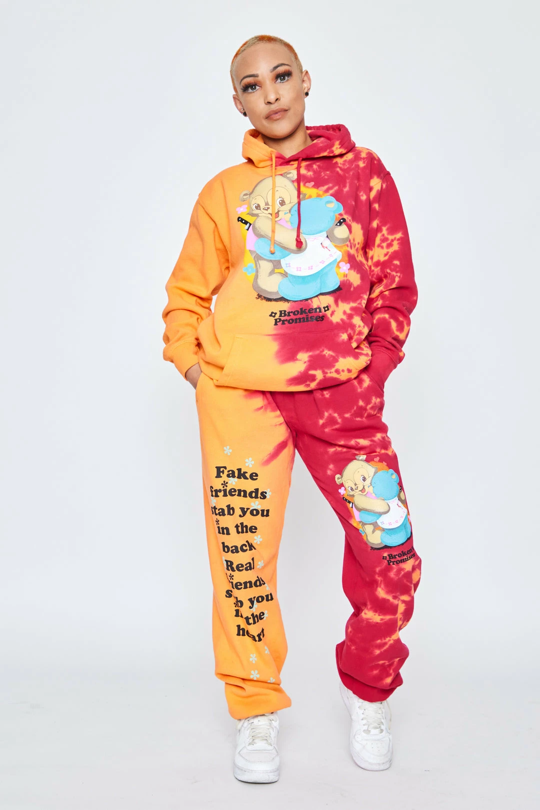 CASH Fake Friends Split Dye Hoodie Hoodies 6 CASH Fake Friends Split Dye Hoodie Hoodies