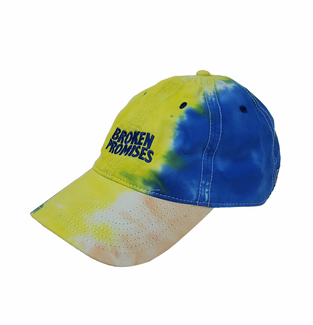 BROKEN PROMISES Wave Logo Sunset Tie Dye Hat 8 BROKEN PROMISES Wave Logo Sunset Tie Dye Hat