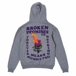 BROKEN PROMISES Hoodies BP Without You Hoodie Grey