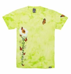 CASH Shirts Pour Out Tie Dye Tee Lemon Lime
