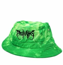 CASH Sale Graveyard Bucket Hat Spider Dye Lime