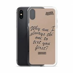 Broken Promises Co Text First IPhone Case Phone Cases