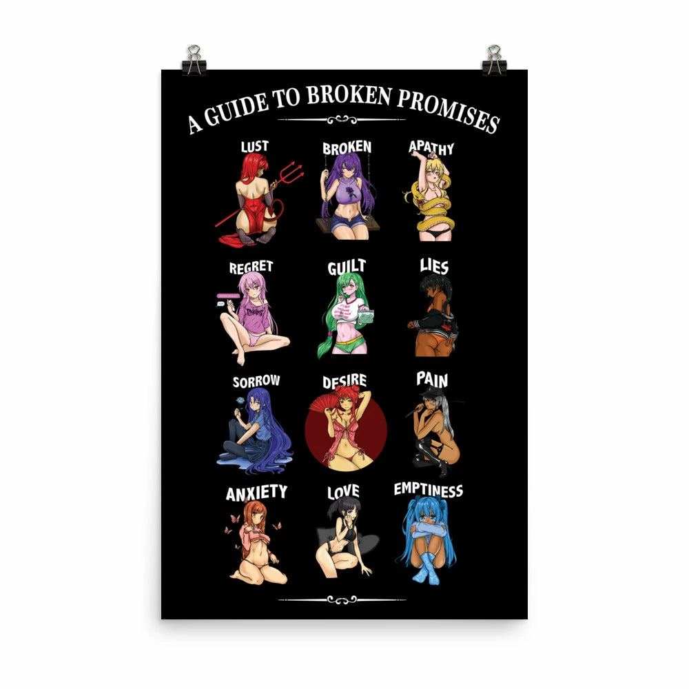 Broken Promises Company Room Anime Feeled Guide Poster 4 Broken Promises Company Room Anime Feeled Guide Poster