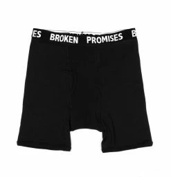 BROKEN PROMISES Black Cotton Boxer