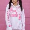 BROKEN PROMISES Don't Play Games Hoodie Pink Hoodies